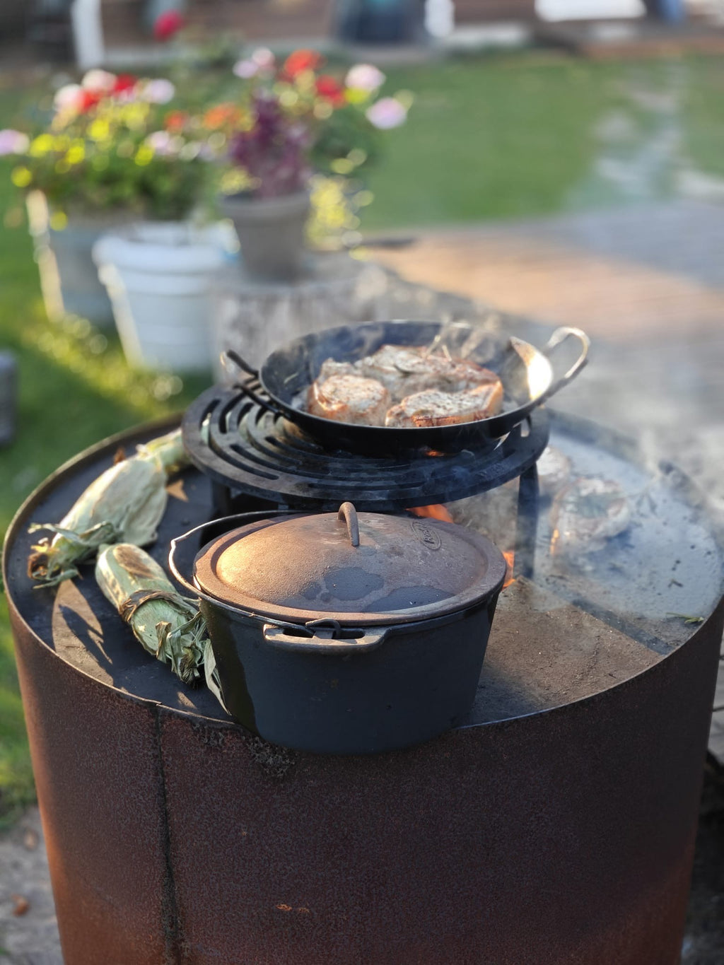 Bålgrill Curved Ø80x70cm