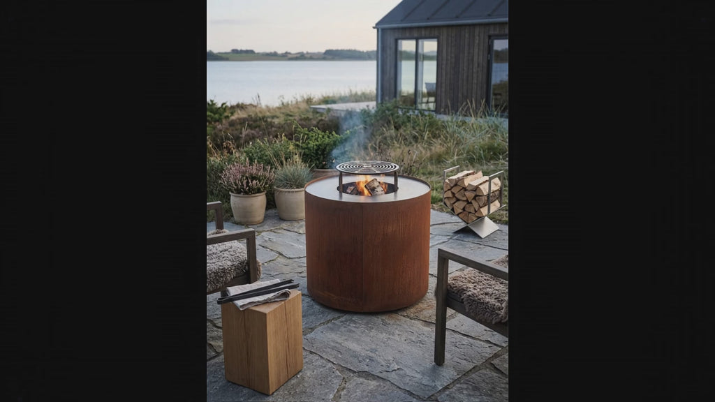 Bålgrill Curved Ø80x70cm